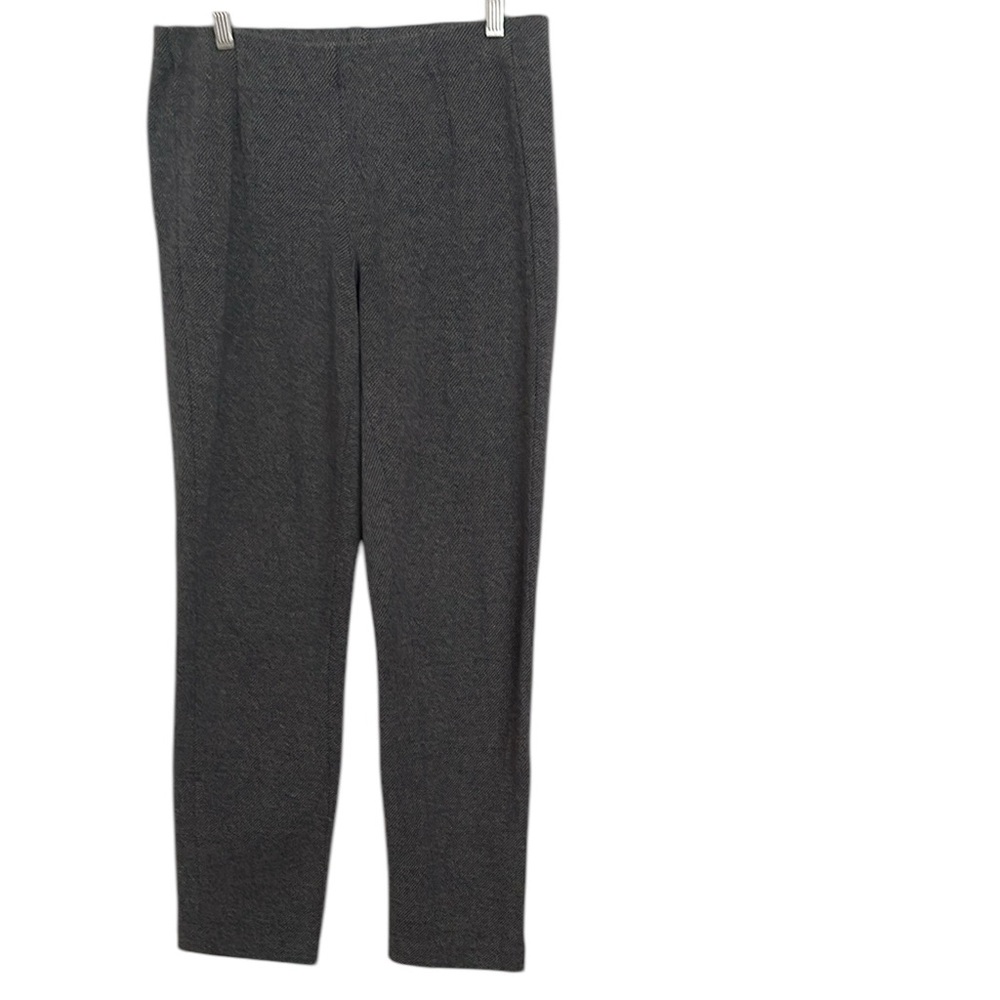 J. Jill ponto slim leg gray fine striped pants